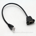 lan RJ45 panel mount extension cable adapter